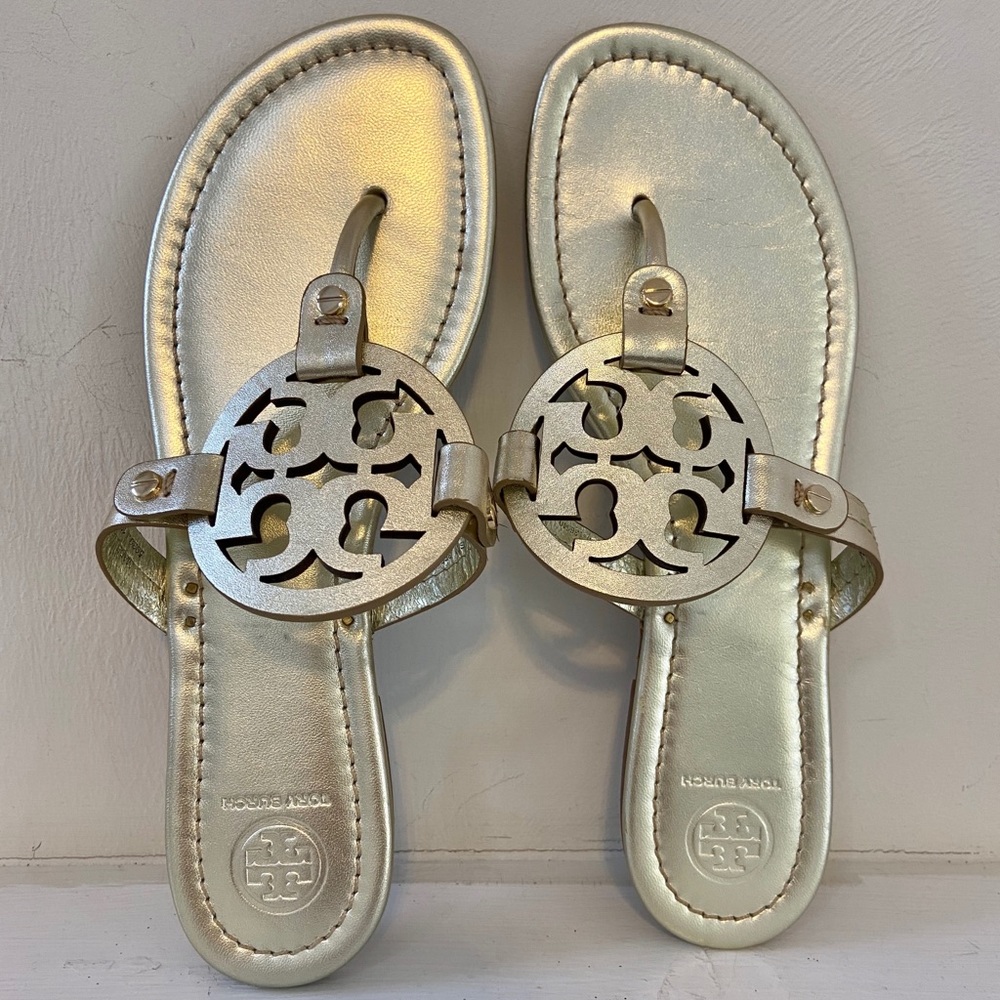 Tory Burch Miller Sandal - Gold Metallic - 9.5